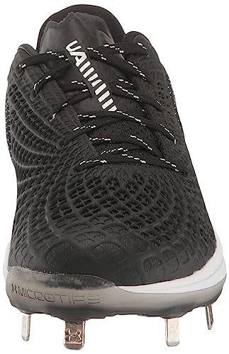 Under Armour Women's Glyde 2.0 MT Softball Shoe, (001) Black/Black/Metallic Silver, 5.5
