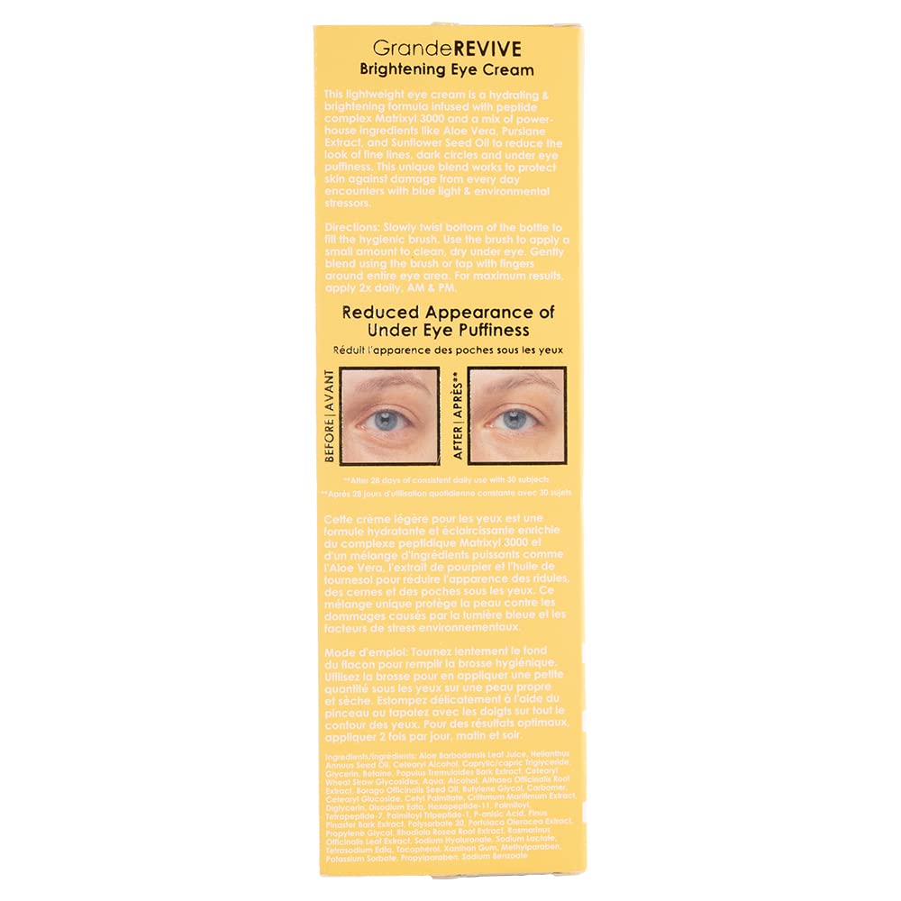 Grande Cosmetics GrandeREVIVE Brightening Eye Cream with Wrinkle Defense