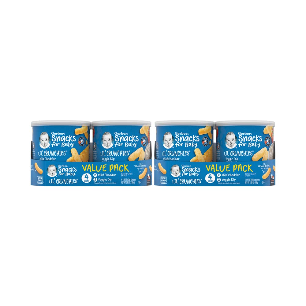 Gerber Snacks for Baby Lil Crunchies, Garden Tomato, 1.48 Ounce (Pack of 6)