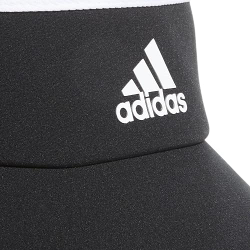 adidas Women's Superlite Visor, Black/White, One Size