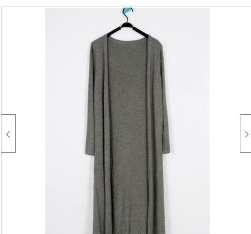 Lightweight Modal Drape Cardigan - Open Front Long Sleeve