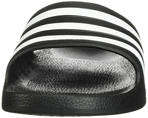 adidas Unisex Adilette Aqua Slides Sandal, Core Black/White/Core Black, 9 US Men