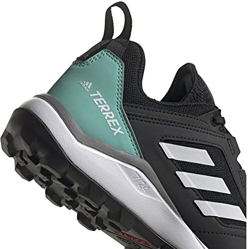 adidas Originals Women's Terrex Agravic TR Trail Running Shoe, Black/Crystal White/Acid Mint, 11