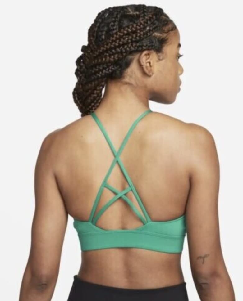 Nike Women's Indy Rainbow Ladder LS Padded High-Neck Sports Bra (X-Small)