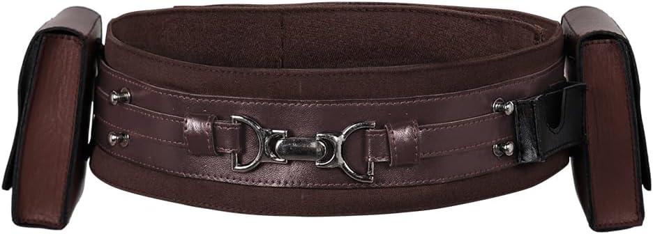 Obi Wan Kenobi Costume Kids Belt Boys Cosplay Leather Belts Accessories Prop Outfit