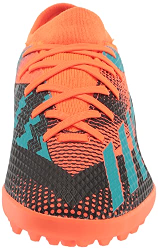 adidas Unisex X SPEEDPORTAL Messi.3 Turf Soccer Shoe, Team Solar Orange/Mint Rush/Black, 10 US Men