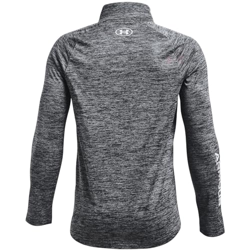 Under Armour Boys' Standard Tech Big Logo ½ Zip T-Shirt, Pitch Gray (012)/Gray, Youth Large