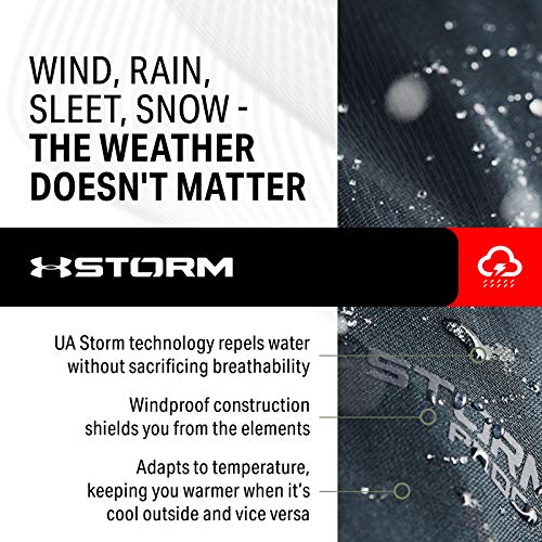 Under Armour Women's Qualifier Storm Packable Jacket , Black (003)/Reflective , Small