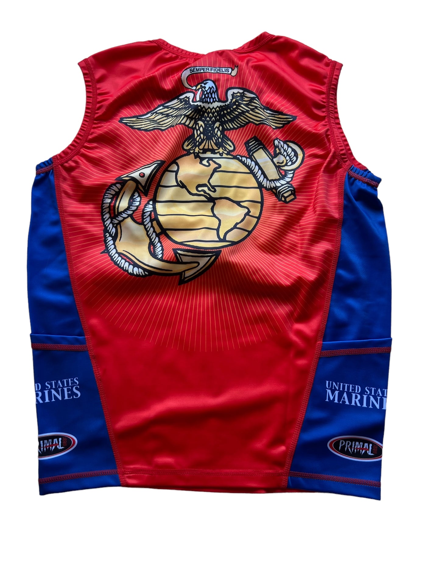 United States Marines USMC Men's Compression Triathlon Singlet, (Small)