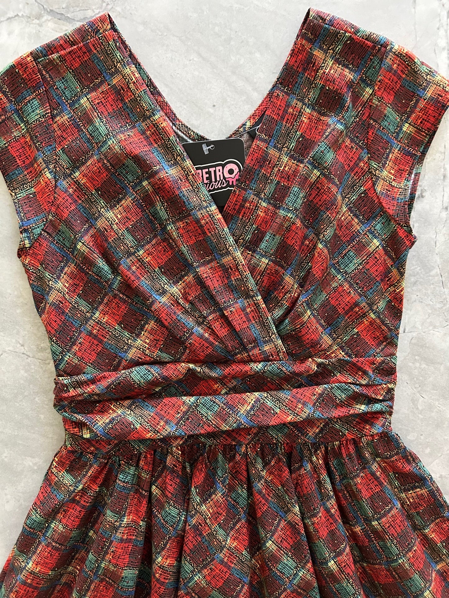 Red Plaid Greta Dress