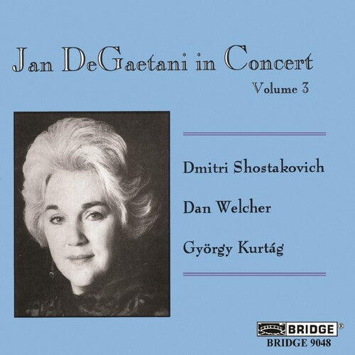 Shostakovich / Welcher / Degaetani - Degaetani In Concert 3 - Music CD