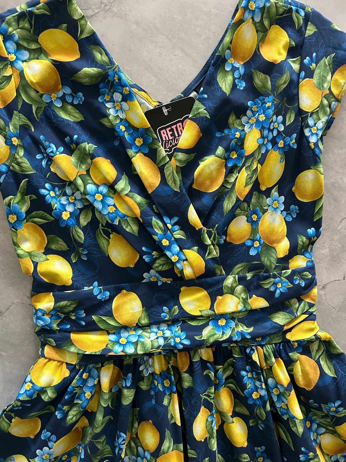 Lemon Floral Greta Dress - 1X only, 1 left!
