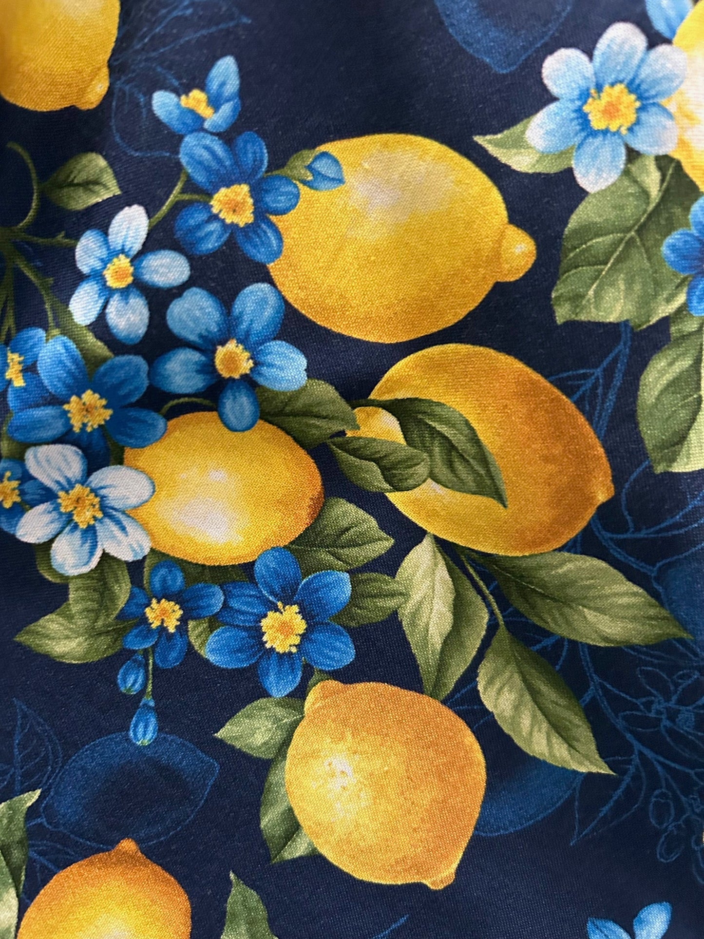 Lemon Floral Greta Dress - 1X only, 1 left!