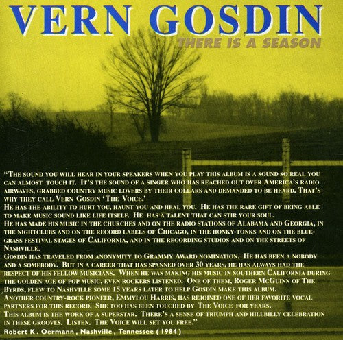 Gosdin,vern - There Is A Season - Music CD