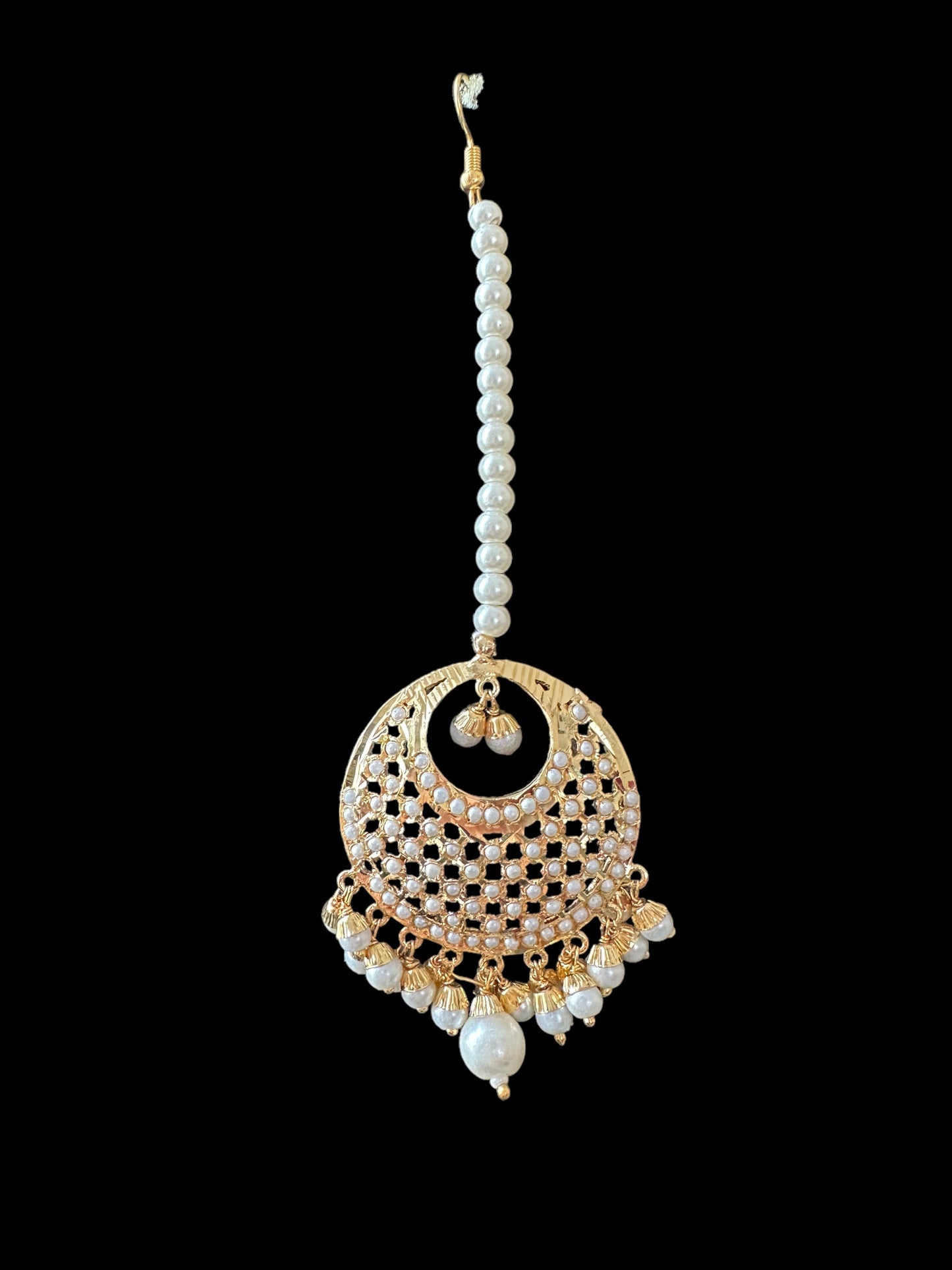 Sitara earring tika ( pearls ) ( READY TO SHIP )