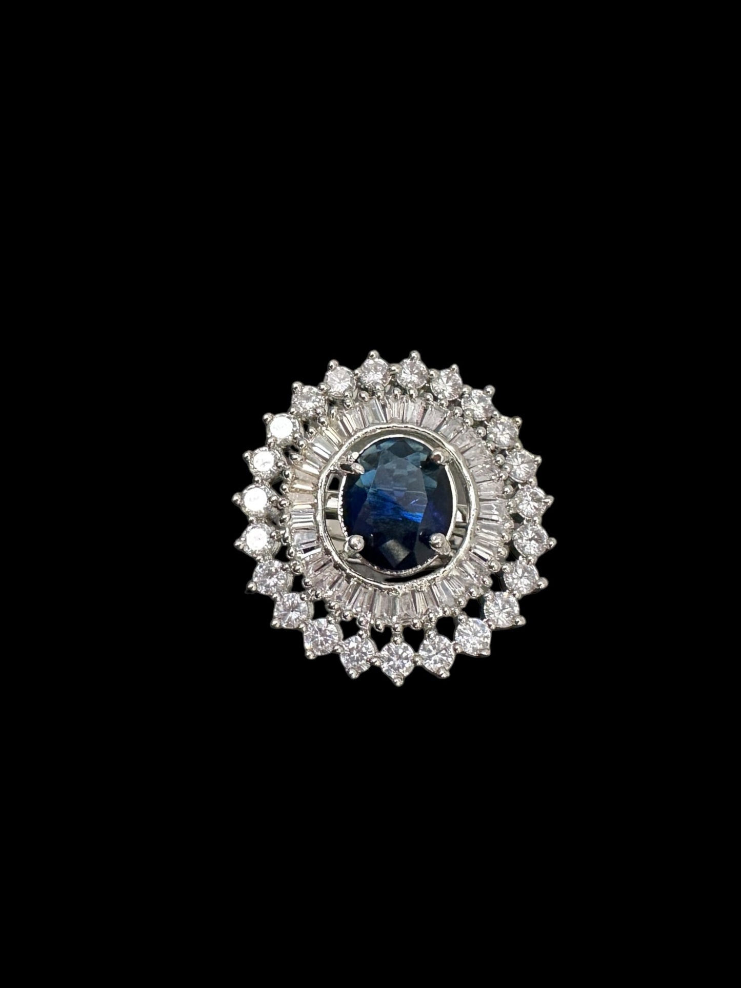 DJR141 Cz silver plated ring ( READY TO SHIP)