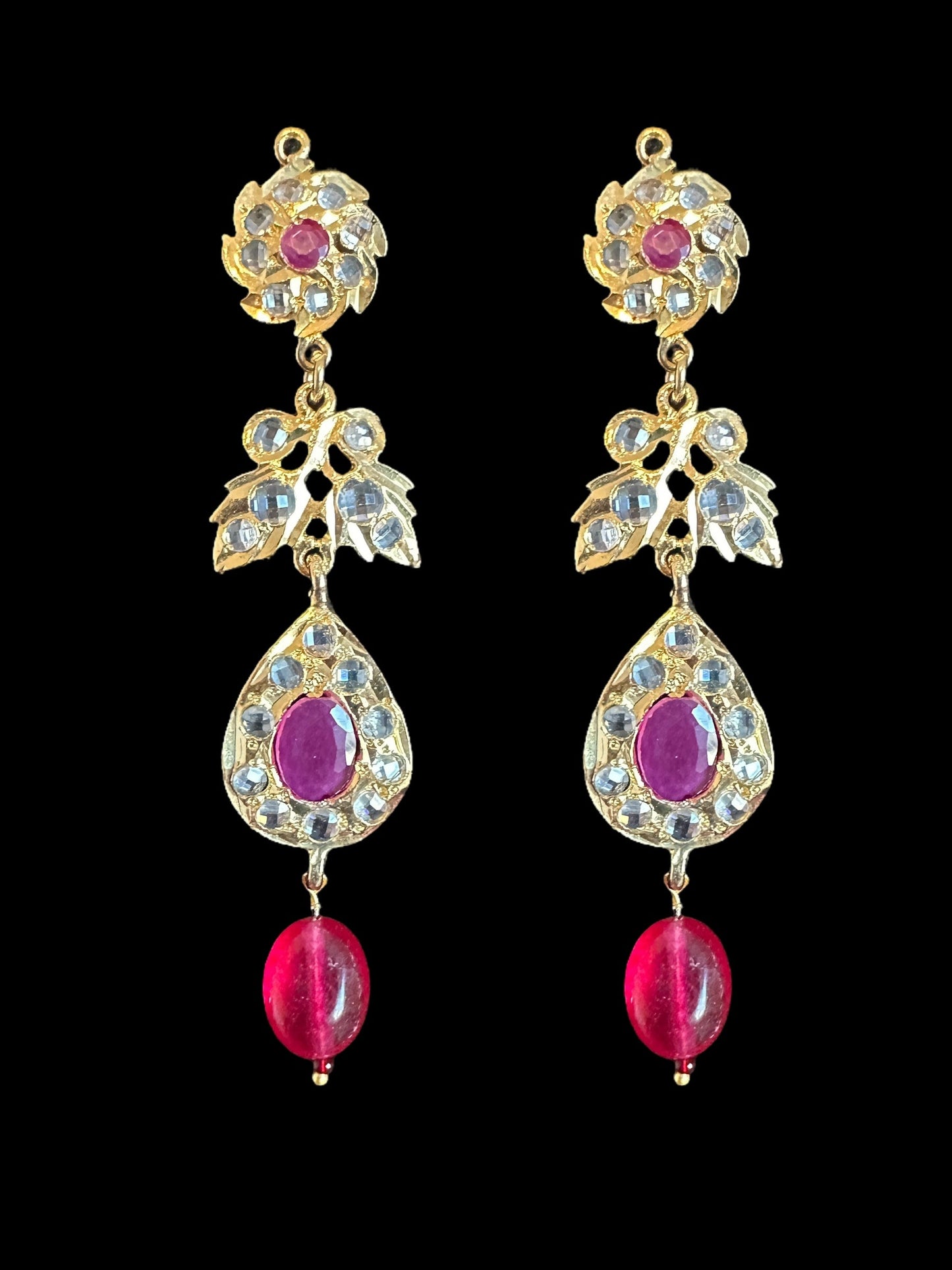 PS518 Jugni in faux ruby beads ( READY TO SHIP)