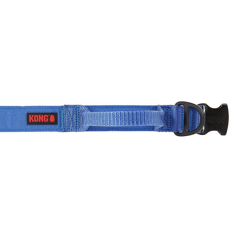 Kong Large Blue Ultra Durable Padded Comfort Handle Dog Collar Adjustable
