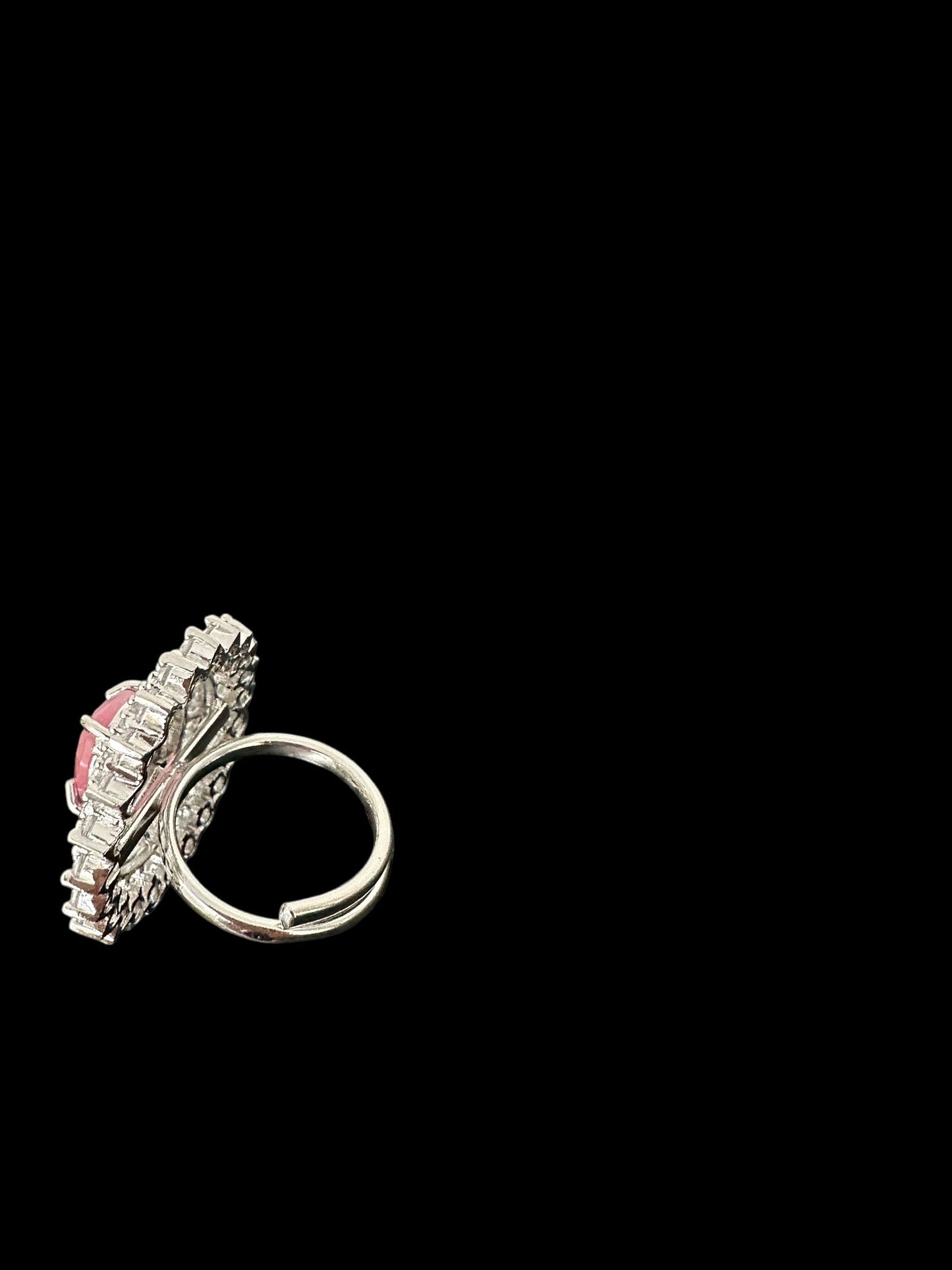 DJR141 Cz silver plated ring ( READY TO SHIP)