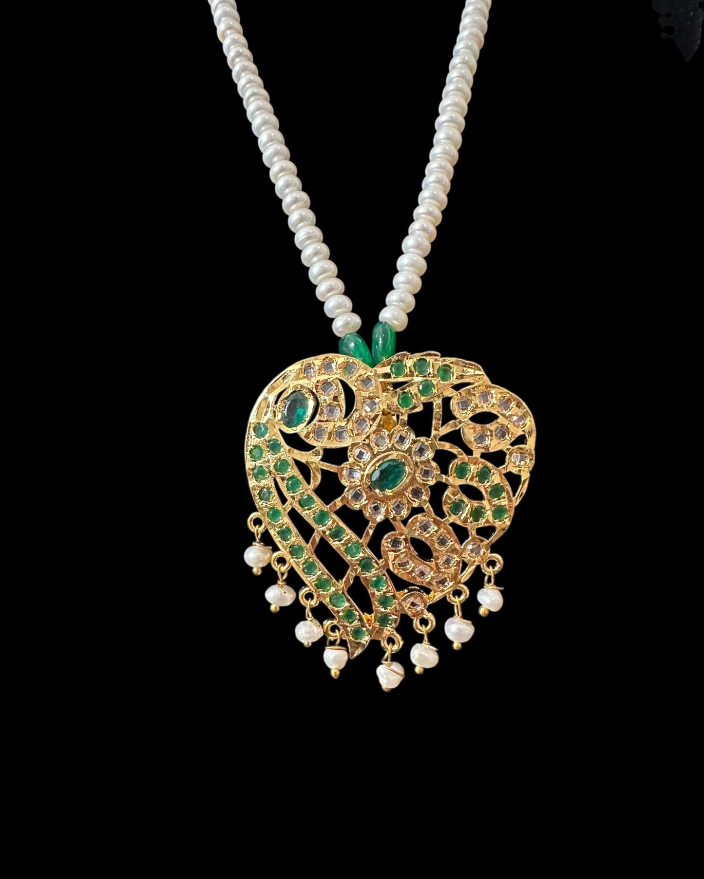 PS560 Akriti long pendant with earrings ( READY TO SHIP )
