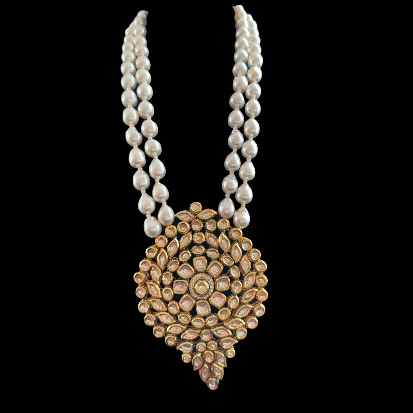 DLN78 Reeba long necklace with earrings ( READY TO SHIP )