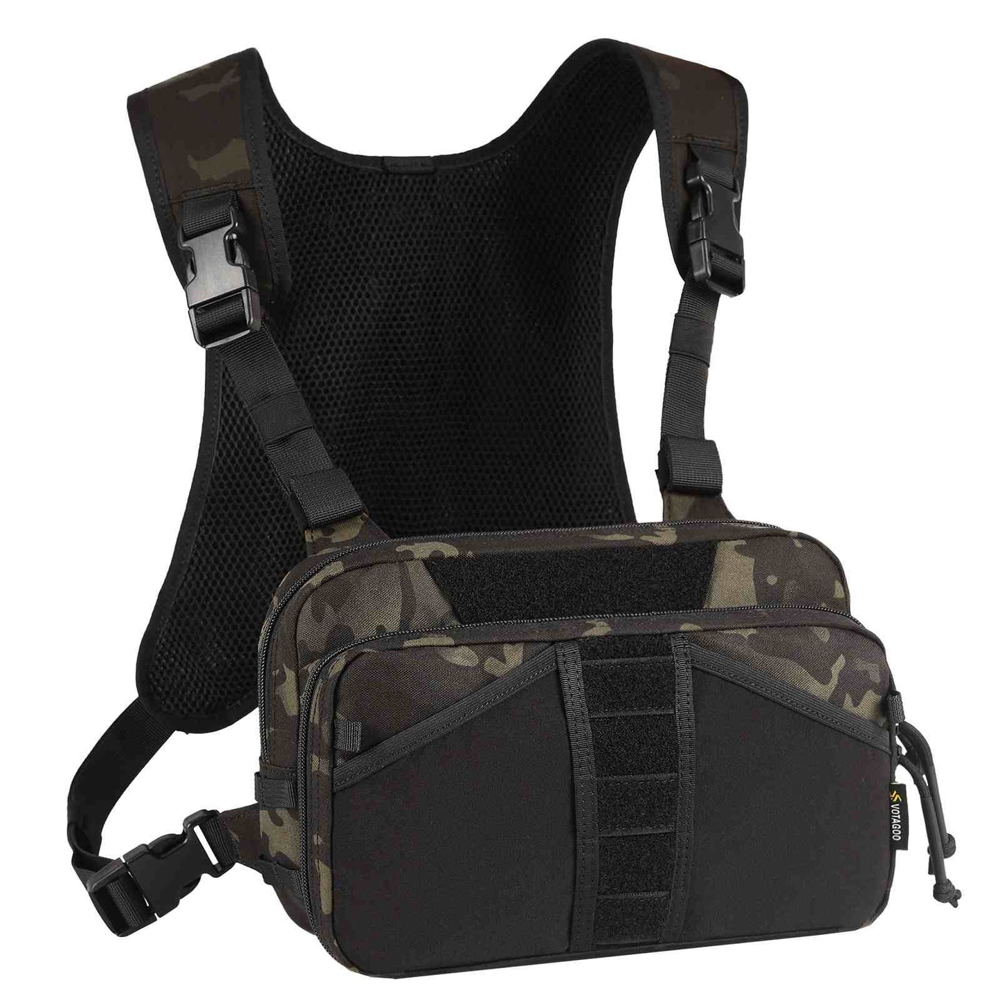 Votagoo Fishing Chest Pack, Fly Fishing Bag for Men and Women, Tackle and Fly Boxes Storage Pack, Hunting Binocular Pack