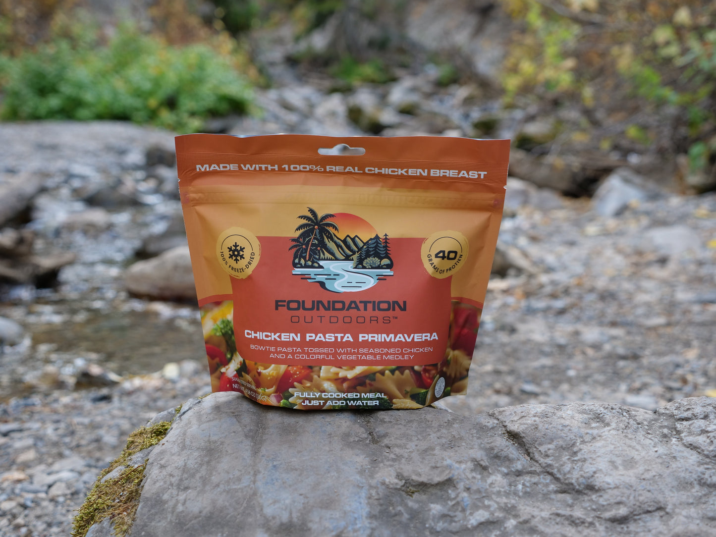 FOUNDATION Outdoors Chicken Pasta Primavera Meal