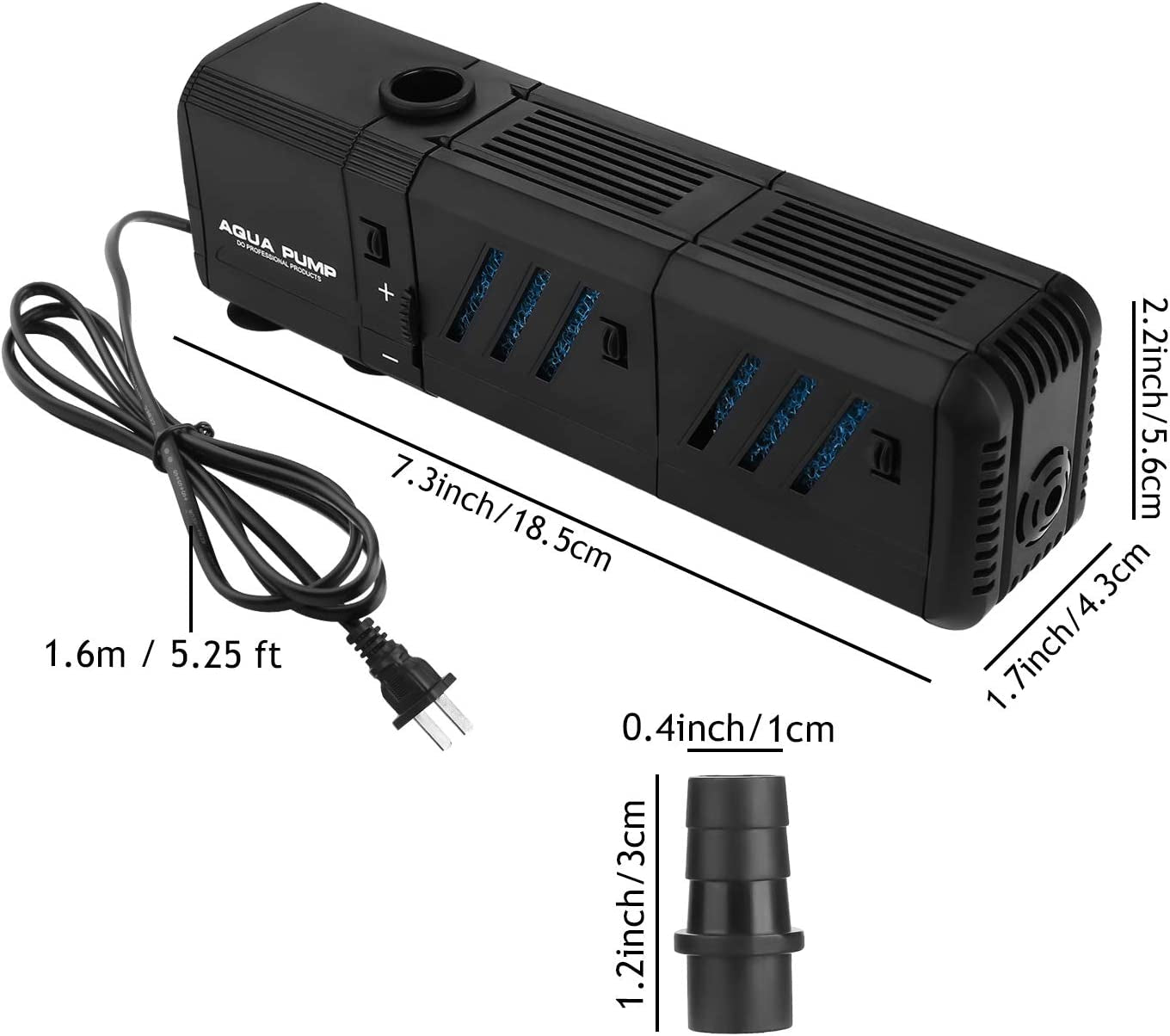 Adjustable Fish Tank Filter for 10-50 Gallon Fish Tank