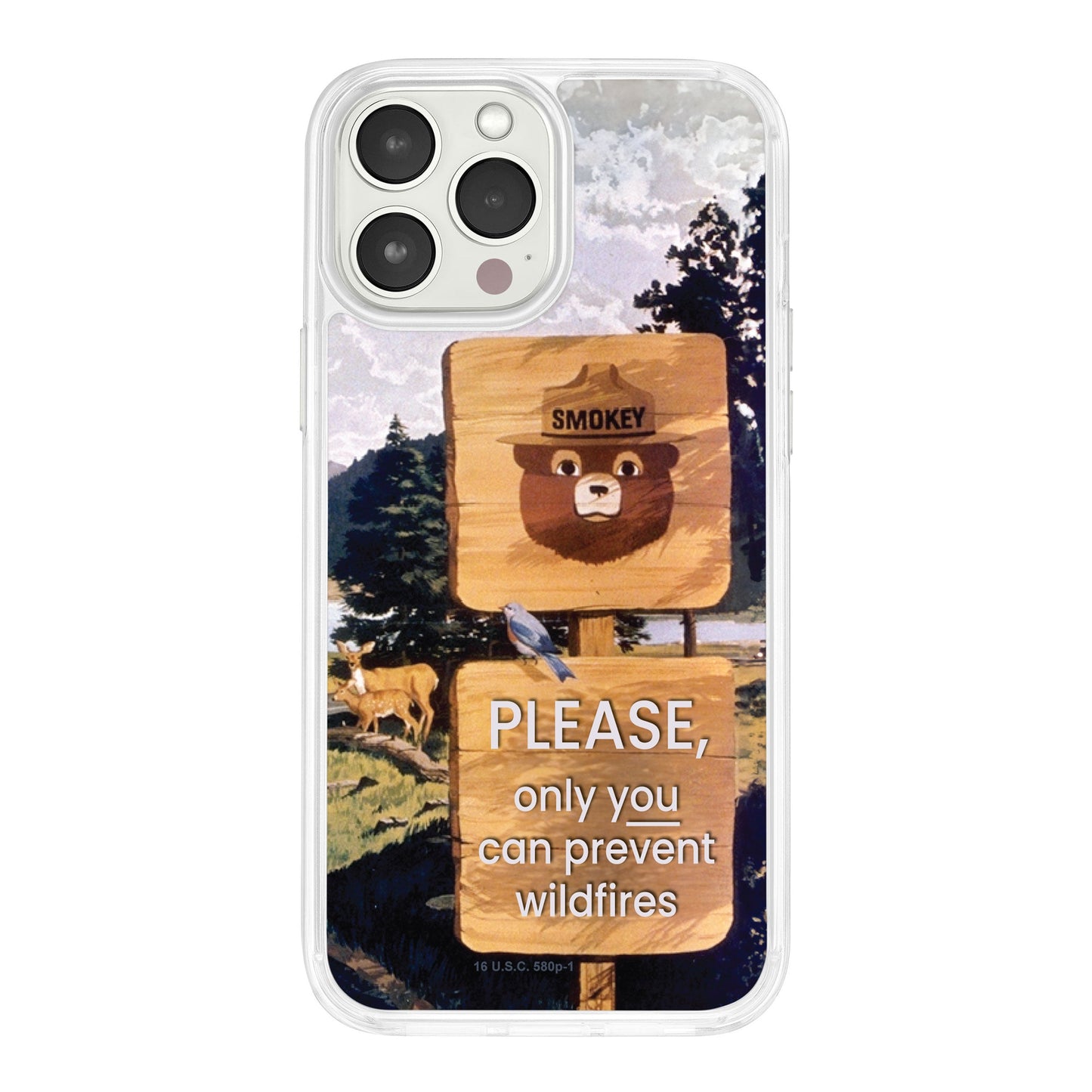 Smokey Bear Classic HD Apple iPhone 14 Series Mag-Safe Phone Case