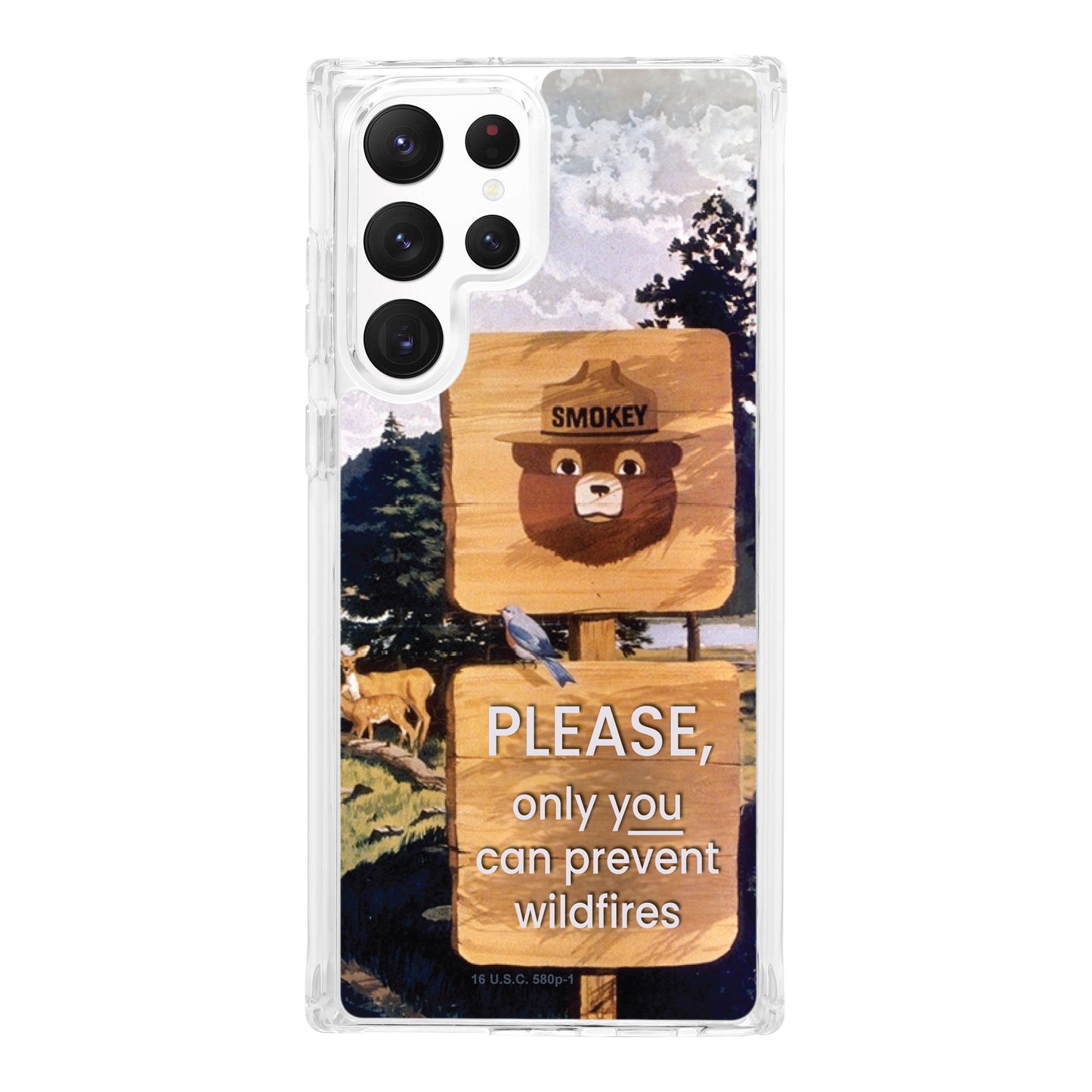 Smokey Bear Classic HD Samsung Galaxy S22 Phone Case