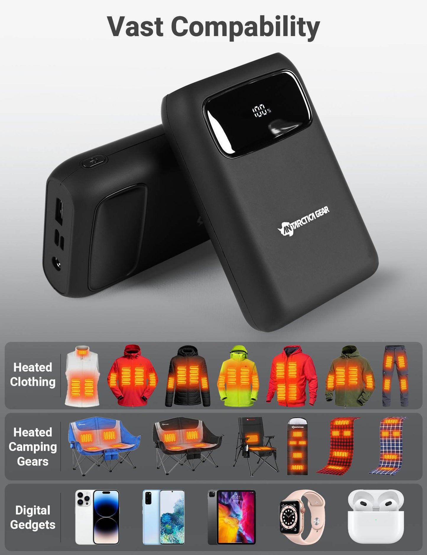 ANTARCTICA GEAR 16000mAh Portable Battery