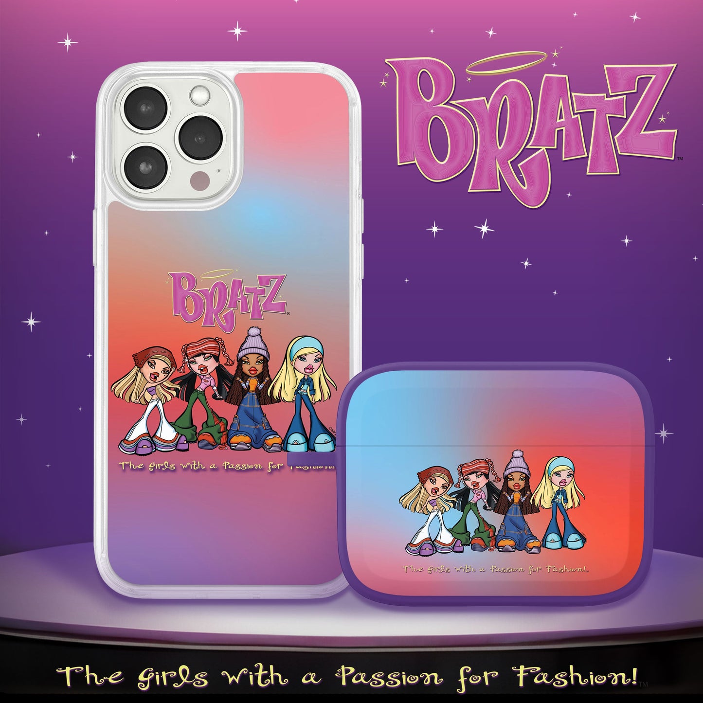 Bratz® Classic HD Apple iPhone 13 Mag-Safe Phone Case and AirPods Pro Combo Package