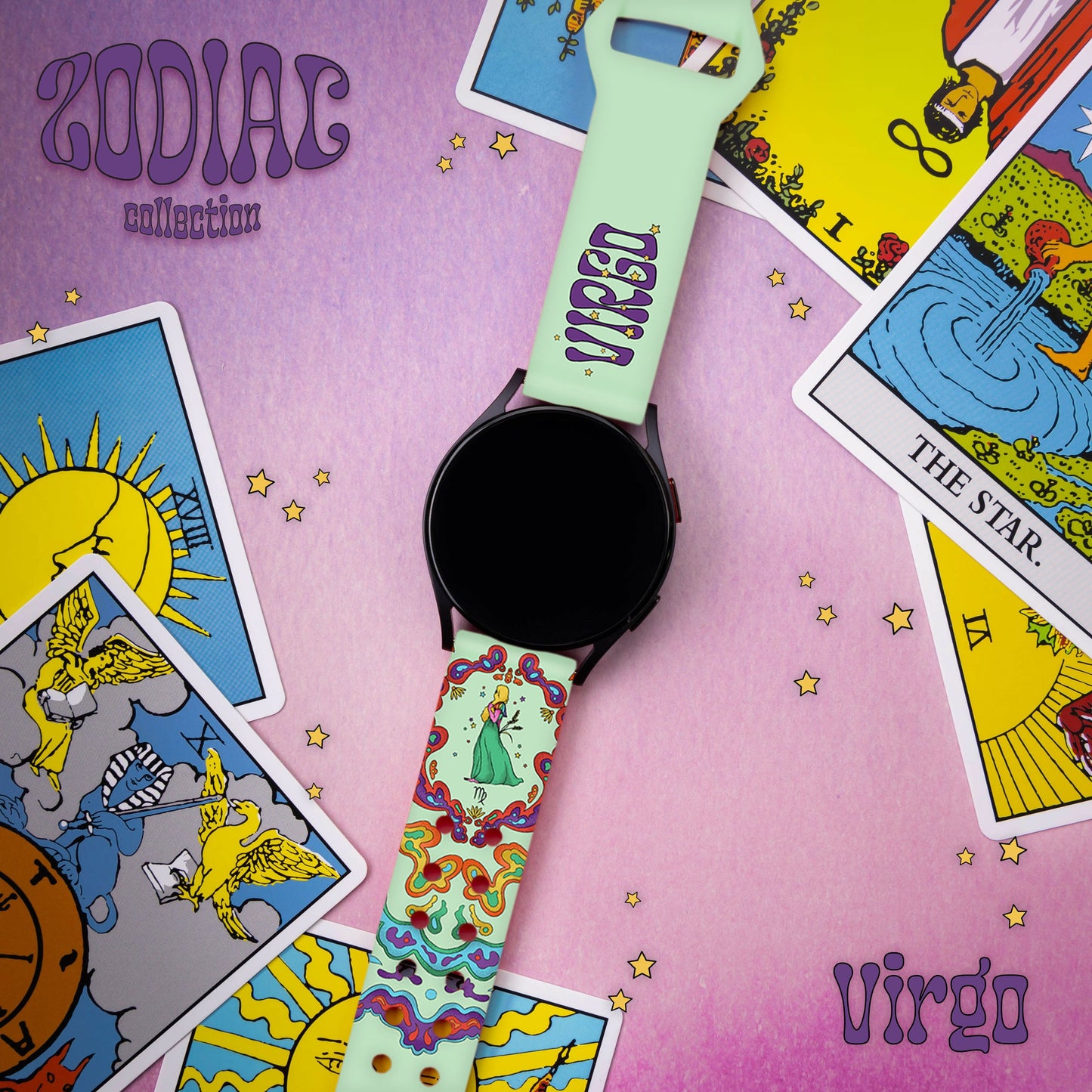 Zodiac Collection HD Watchband for Samsung, Garmin, Fossil, and More