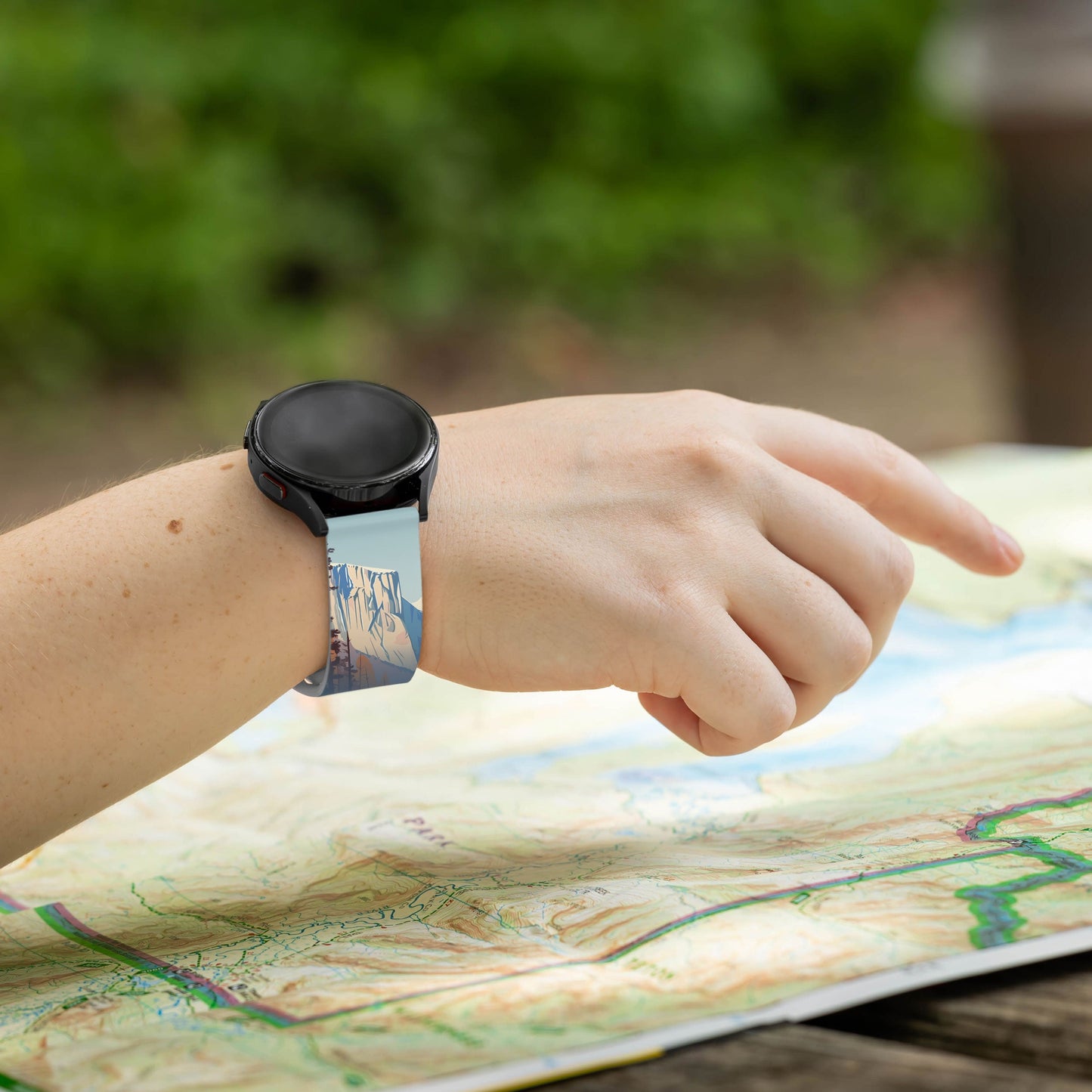 National Parks Yosemite HD Watchband for Samsung, Garmin, Fossil, and More