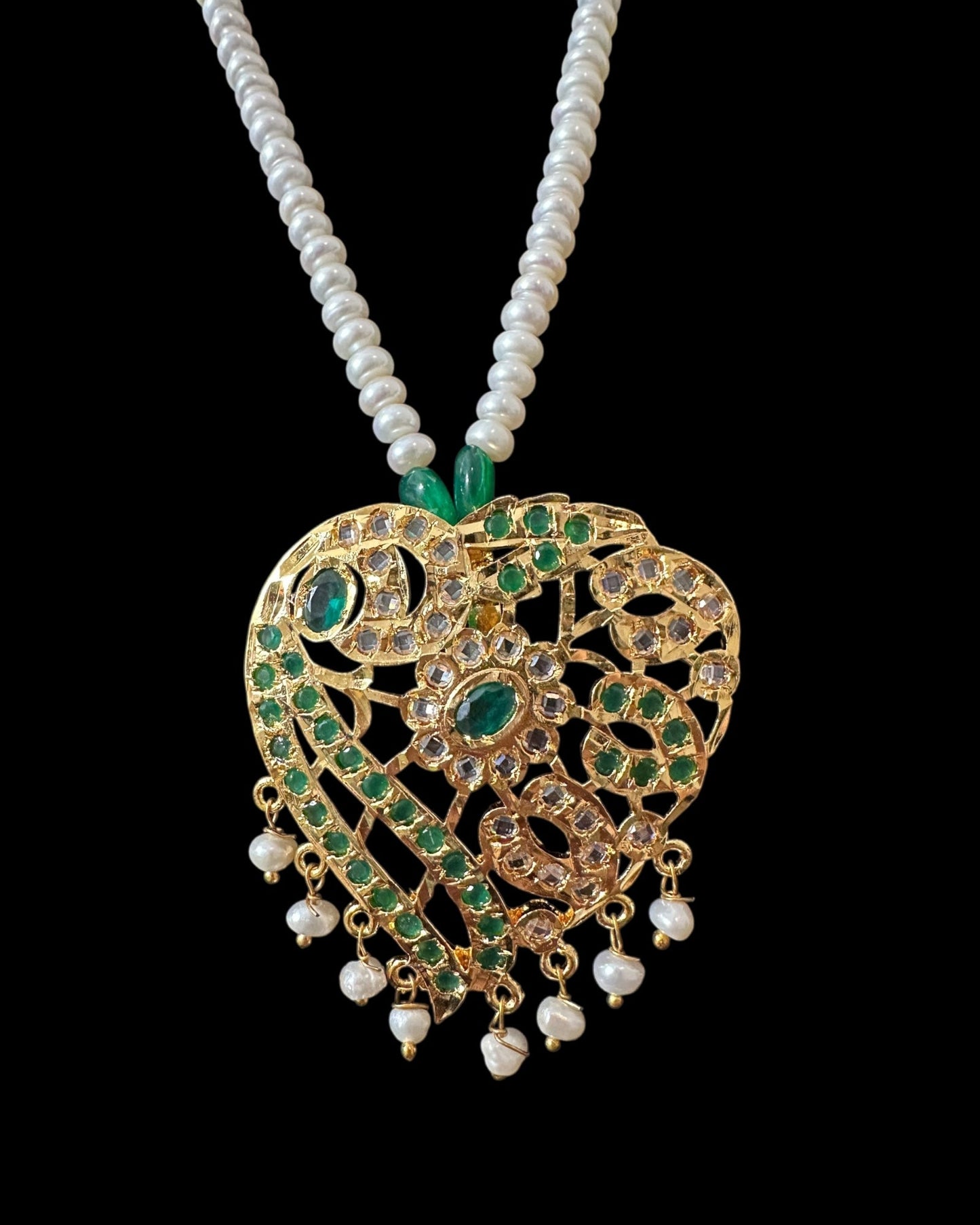 PS560 Akriti long pendant with earrings ( READY TO SHIP )