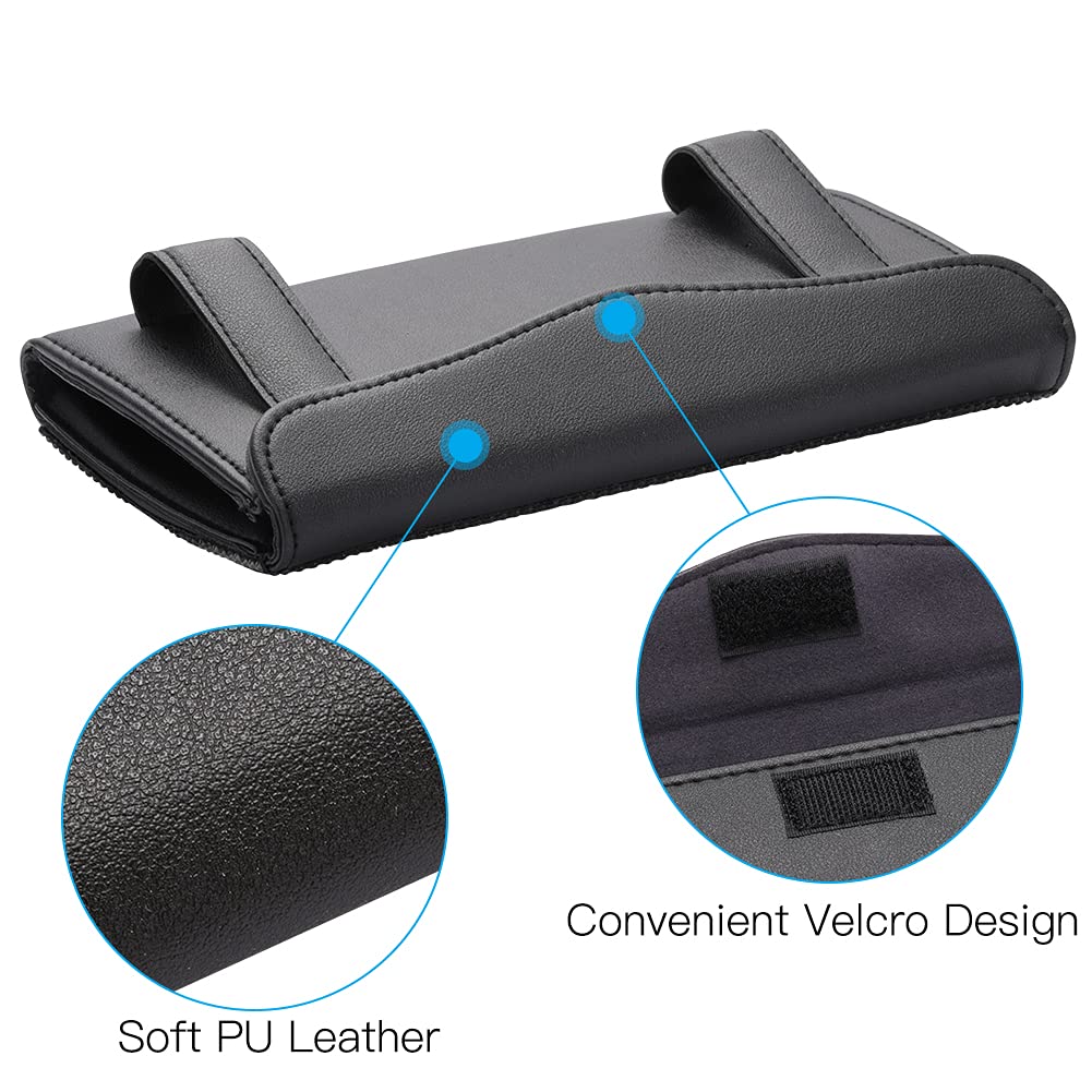 Car Tissue Holder, Sun Visor Napkin Holder Tissue Refill 1 Pcs Black Rhinestone