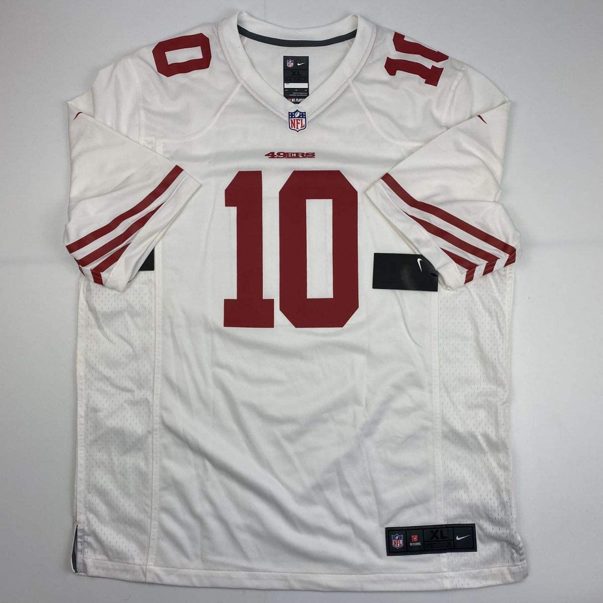 Autographed/Signed Jimmy Garoppolo San Francisco White Football Jersey Tristar COA