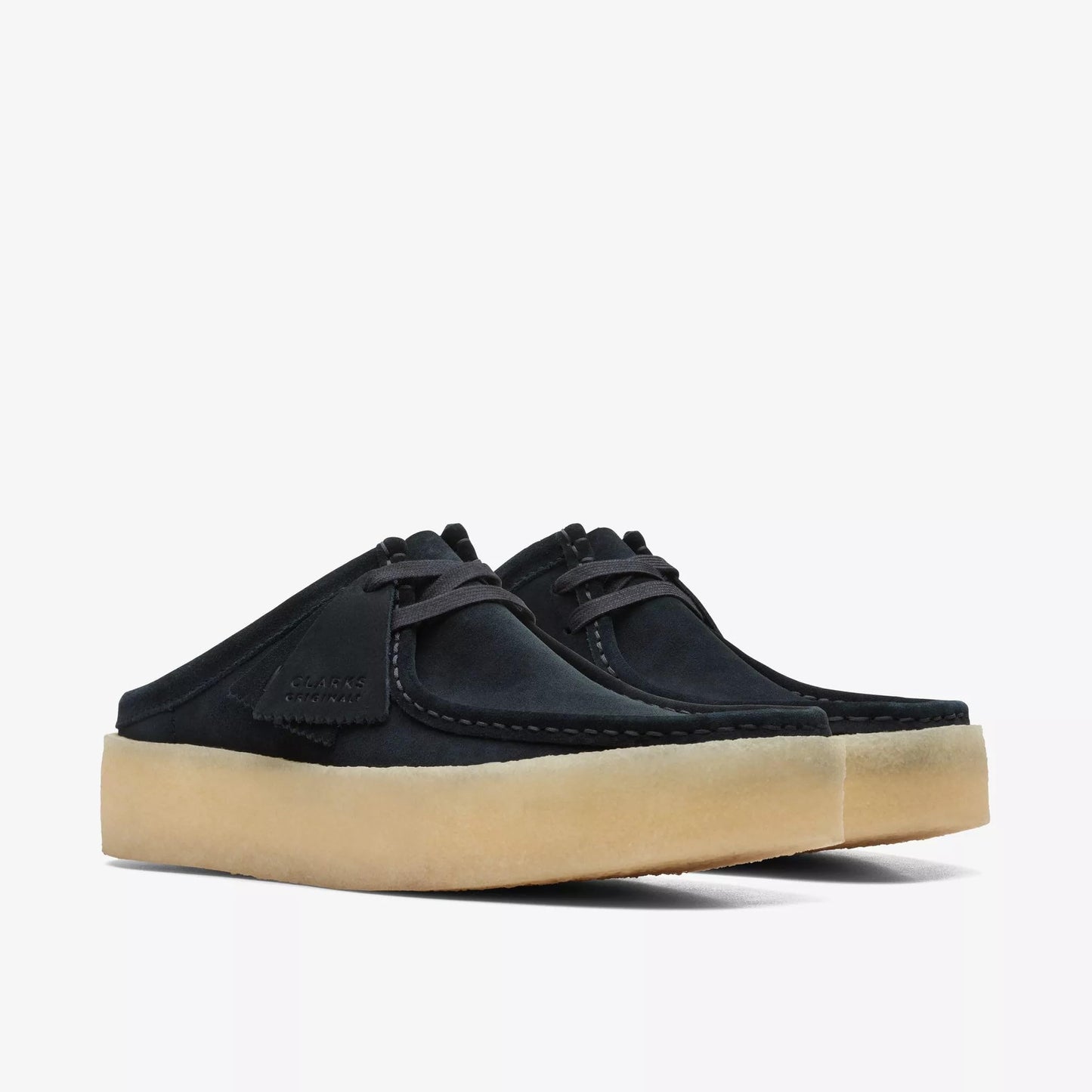 Clarks Men's Wallabee Cup Lo Mules, Black Suede, 10 M US, 26167285