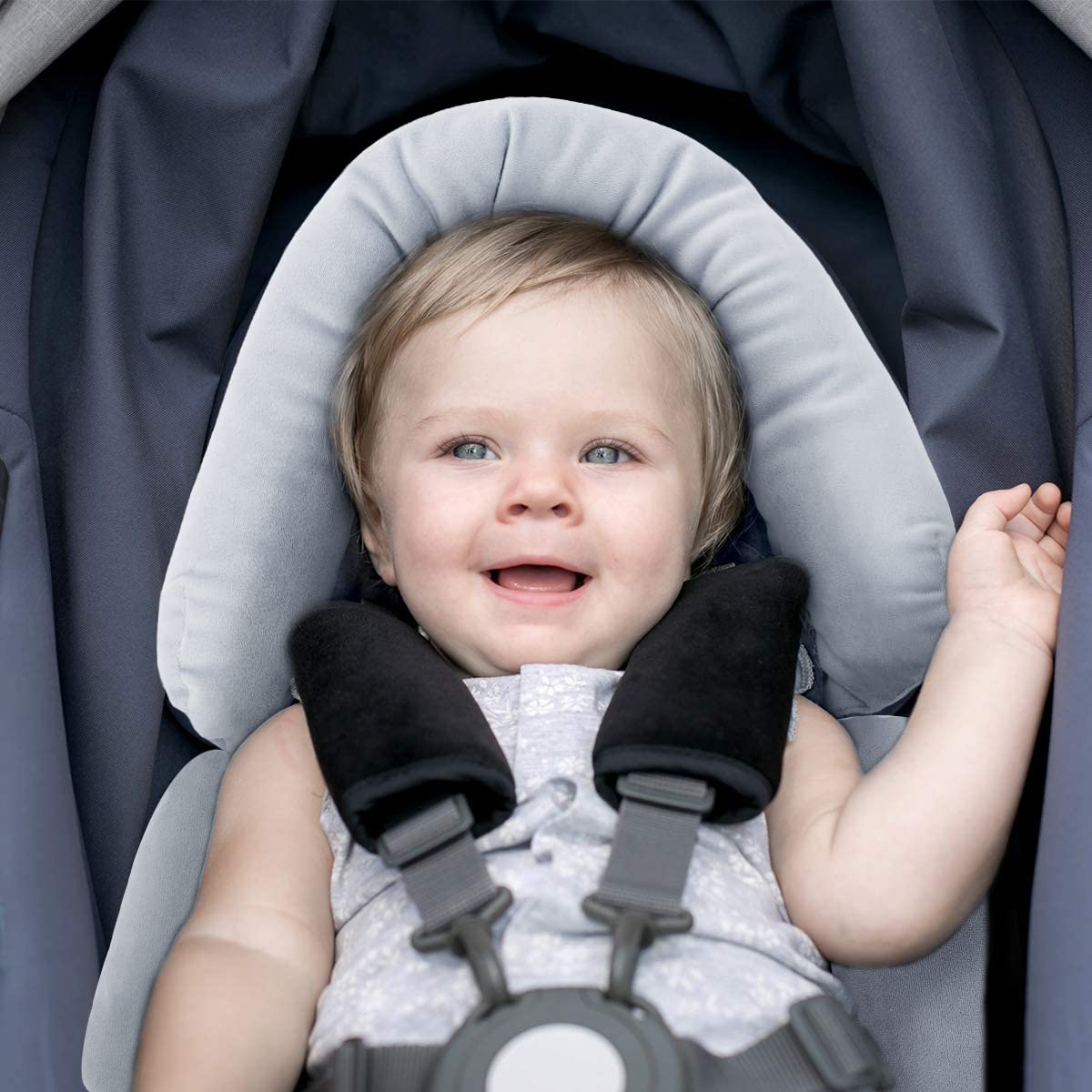COOLBEBE Upgraded 3-in-1 Babybody Support for Newborn Infant Toddler - Extra Soft Car Seat Insert Cushion Pad, Perfect for Carseats, Strollers, Swings