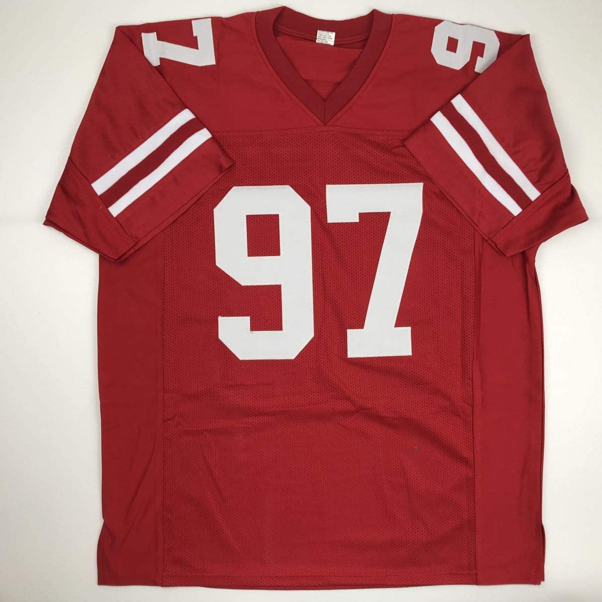 Autographed/Signed Nick Bosa San Francisco Red Football Jersey JSA COA