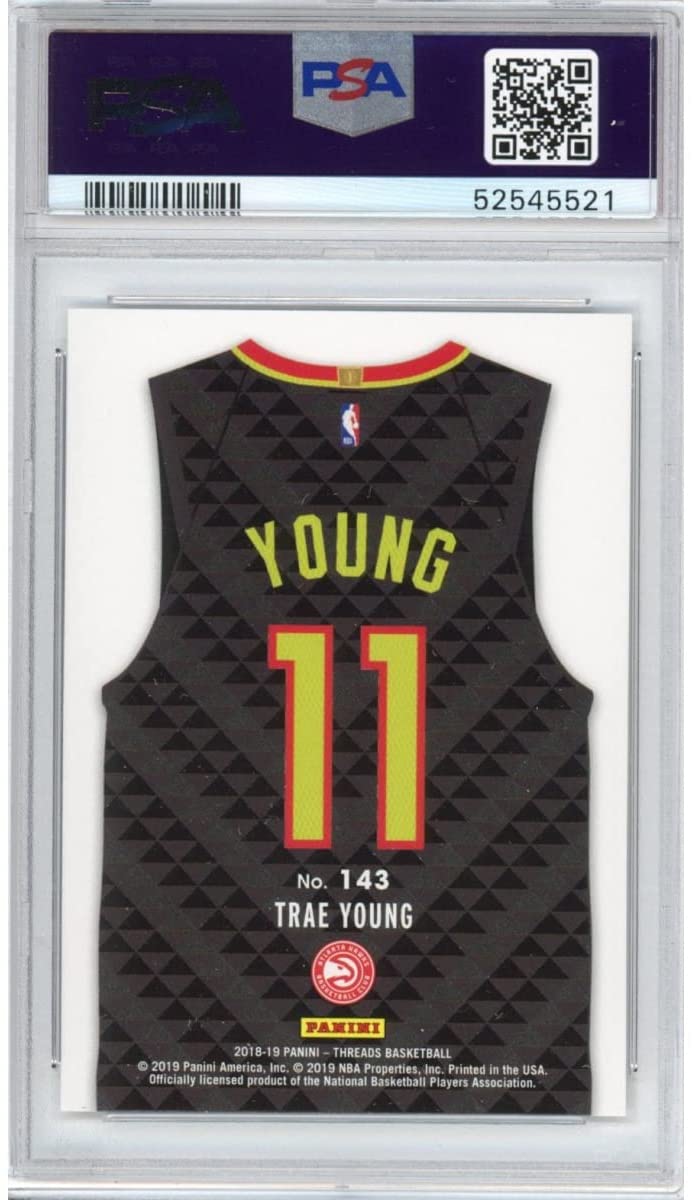 Graded 2018-19 Panini Threads Trae Young #143 Rookie RC Basketball Card PSA 10 Gem Mint