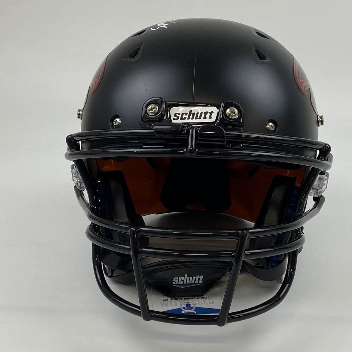 Autographed/Signed Kyle Pitts Atlanta Falcons Full Size FS F/S Authentic Schutt Hybrid Football Helmet Beckett BAS COA