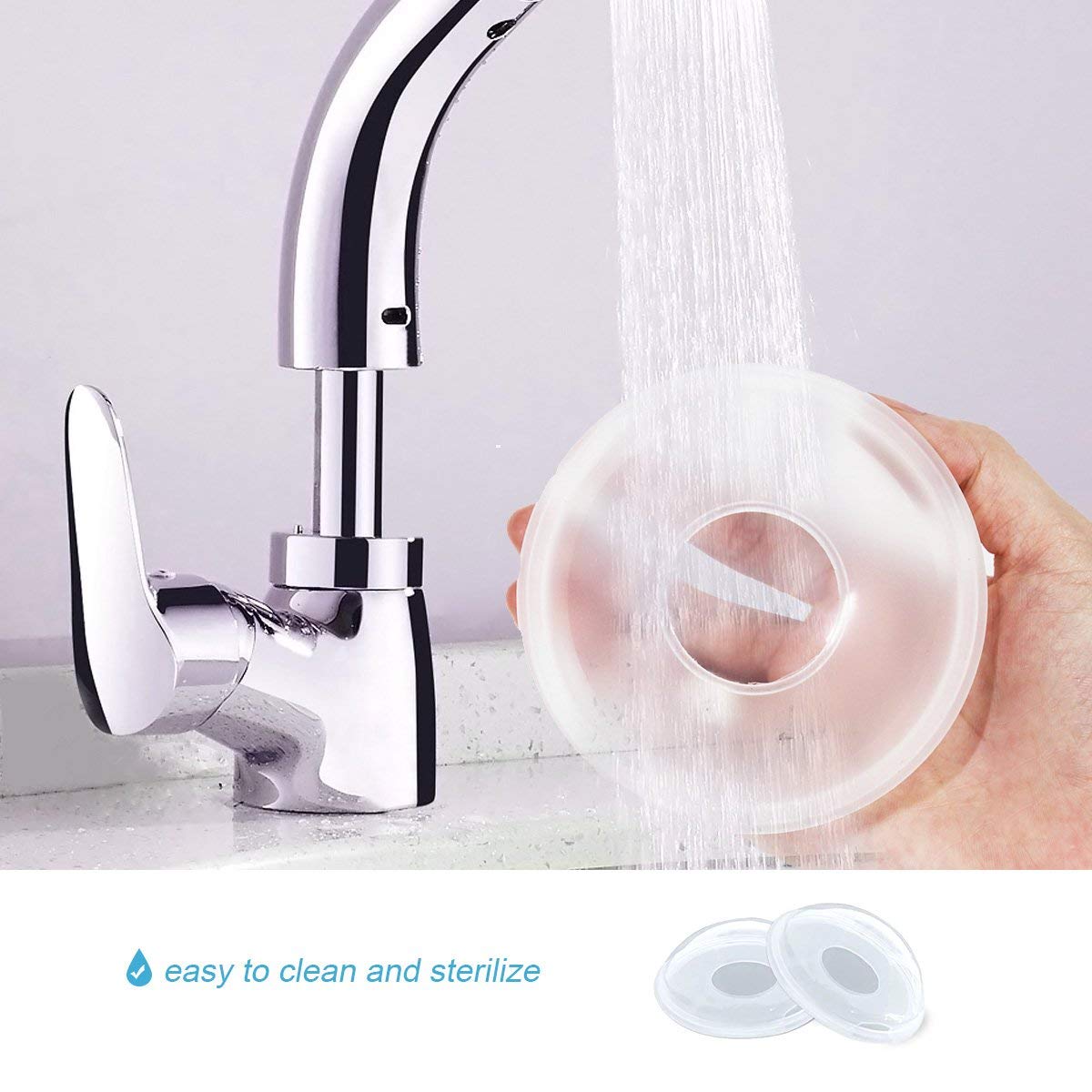 Breast Shells, Milk Saver, Nursing Cups, BPA-Free and Reusable, (Pack of 2)