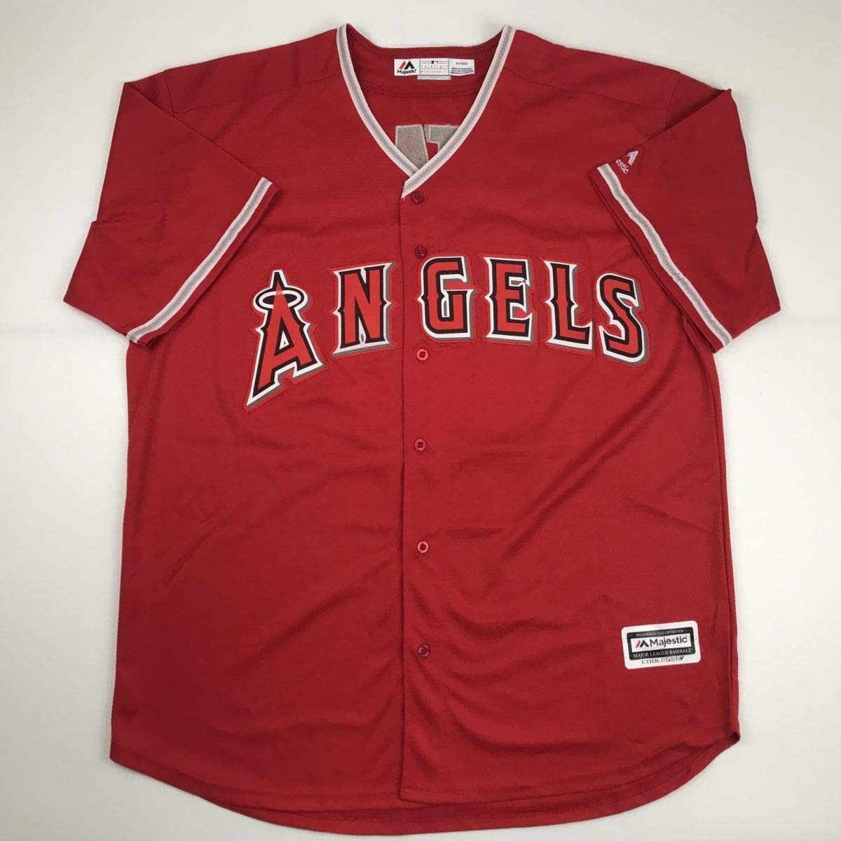 Autographed/Signed Shohei Ohtani Los Angeles LA Anaheim Red Baseball Jersey PSA/DNA COA