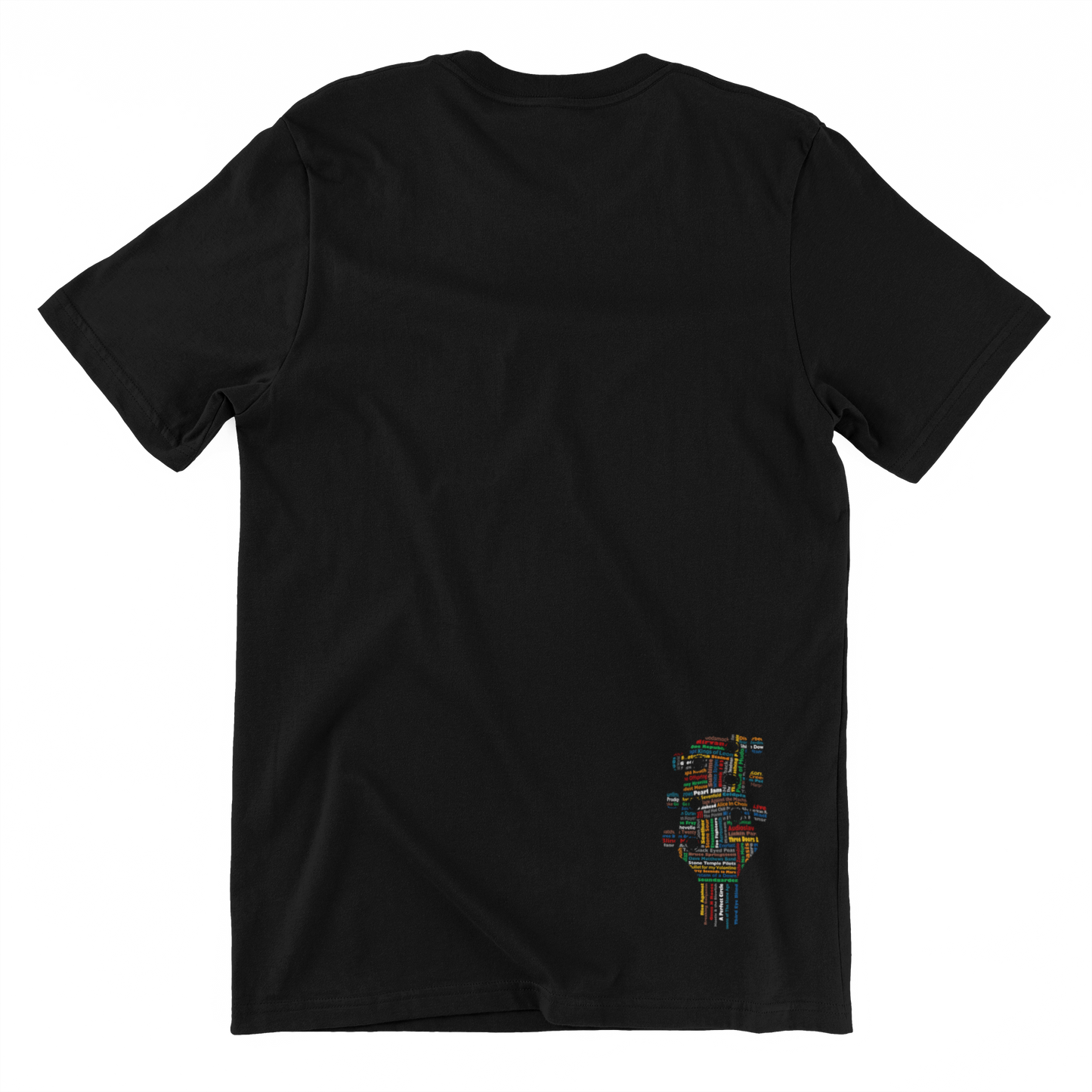 Msstzblkbz T-Shirt - Colorful Guitar's Head Band Design