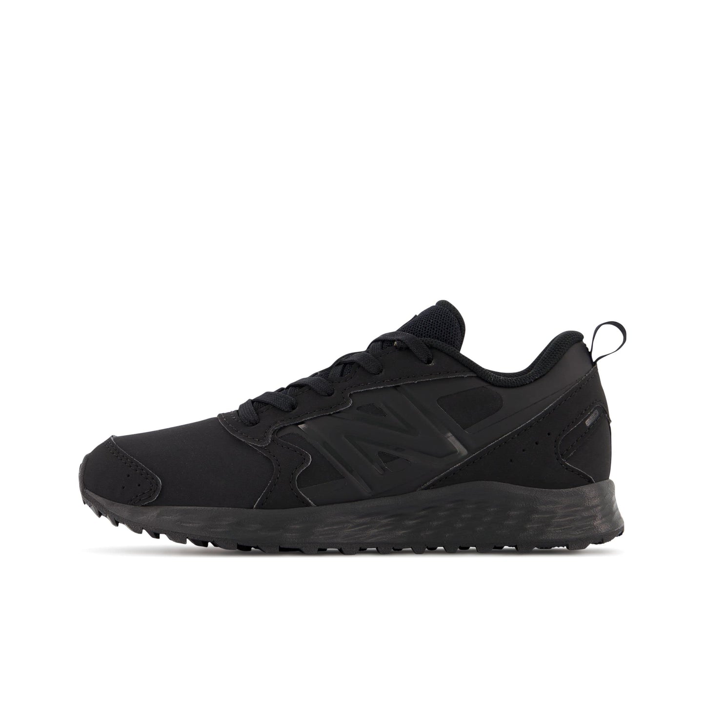 New Balance Kid's Fresh Foam 650 V1 Lace-up Running Shoe, Black/Black, 2 Little Kid