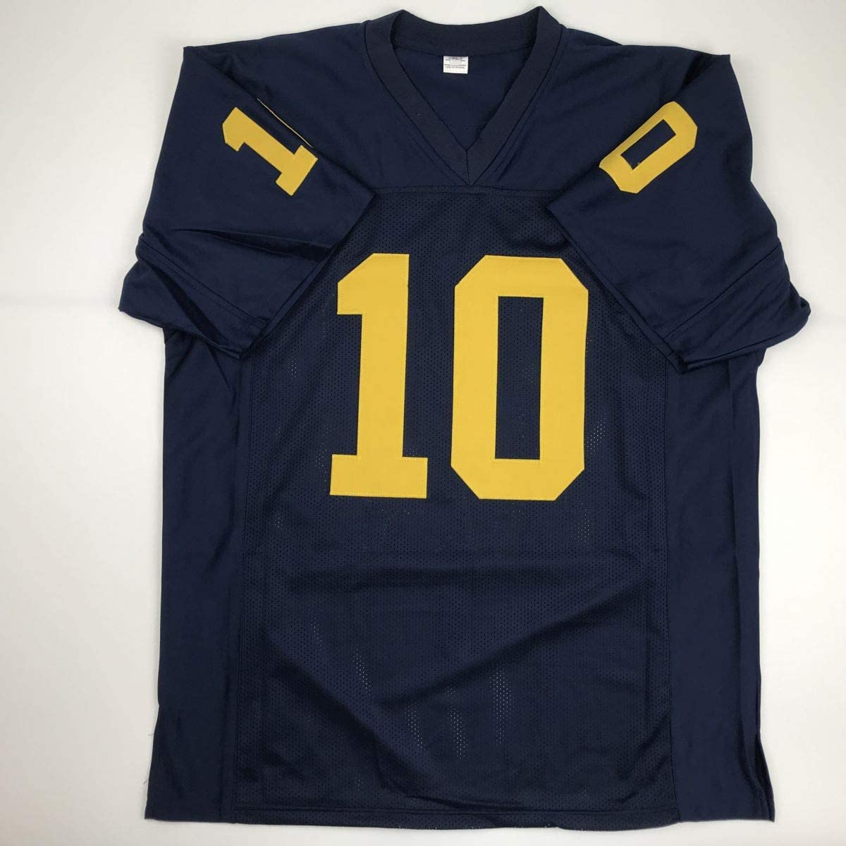 Autographed/Signed Devin Bush Michigan Blue College Football Jersey JSA COA