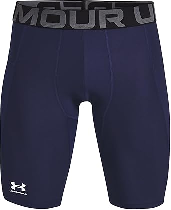 Under Armour Men's HeatGear Pocket Long Shorts , Midnight Navy (410)/White, X-Large