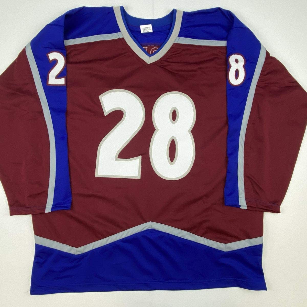 Autographed/Signed Ian Cole Colorado Maroon Hockey Jersey PSA/DNA COA