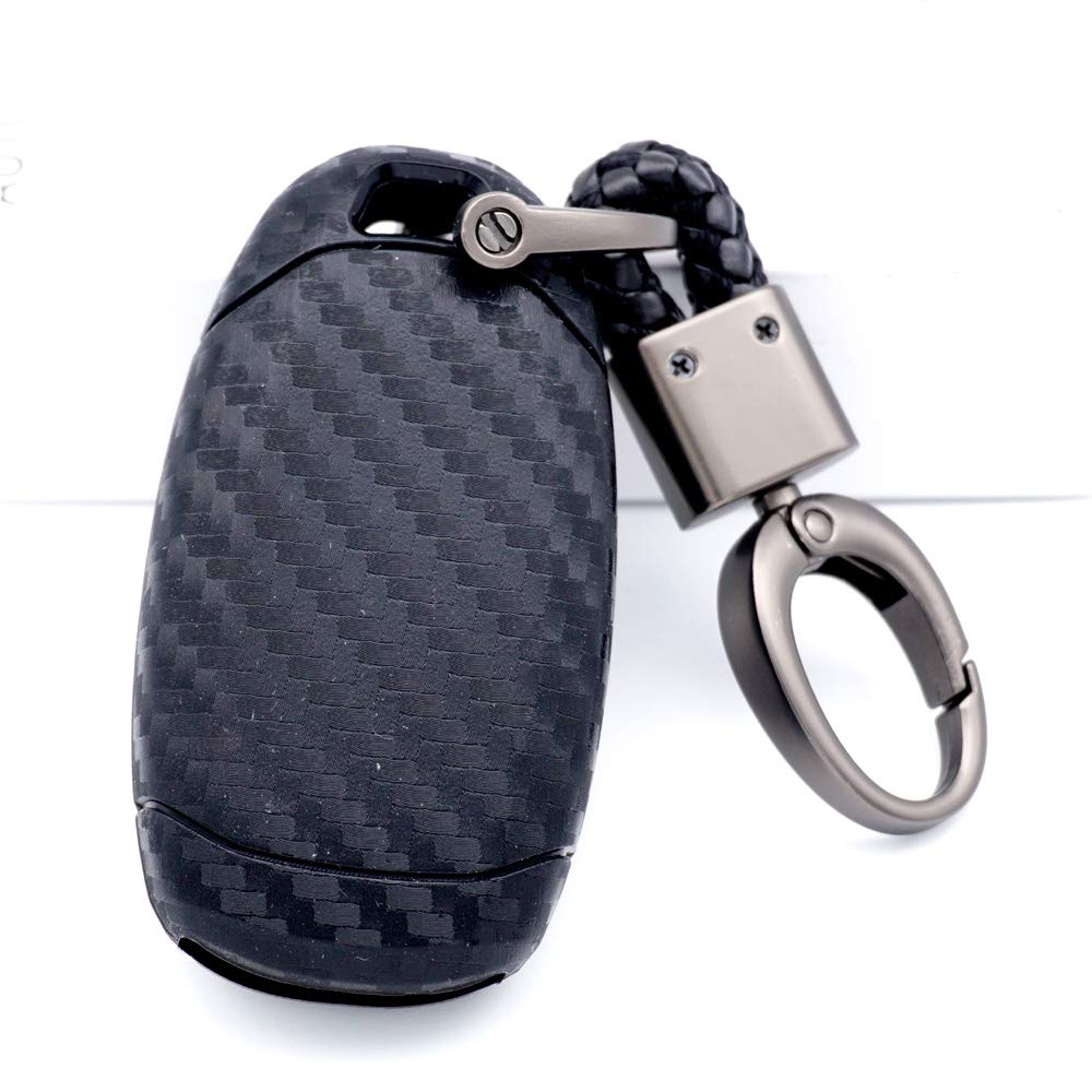 ROYALFOX Key Fob Remote Soft Case Cover Shell for select Hyundai, black